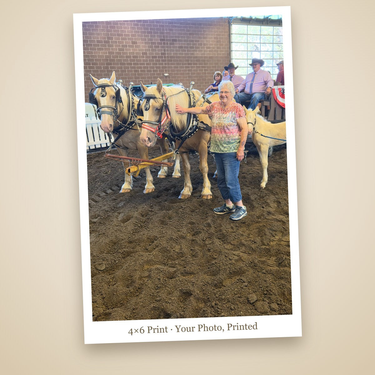 Example of a custom 4x6 photo print, printed in-house