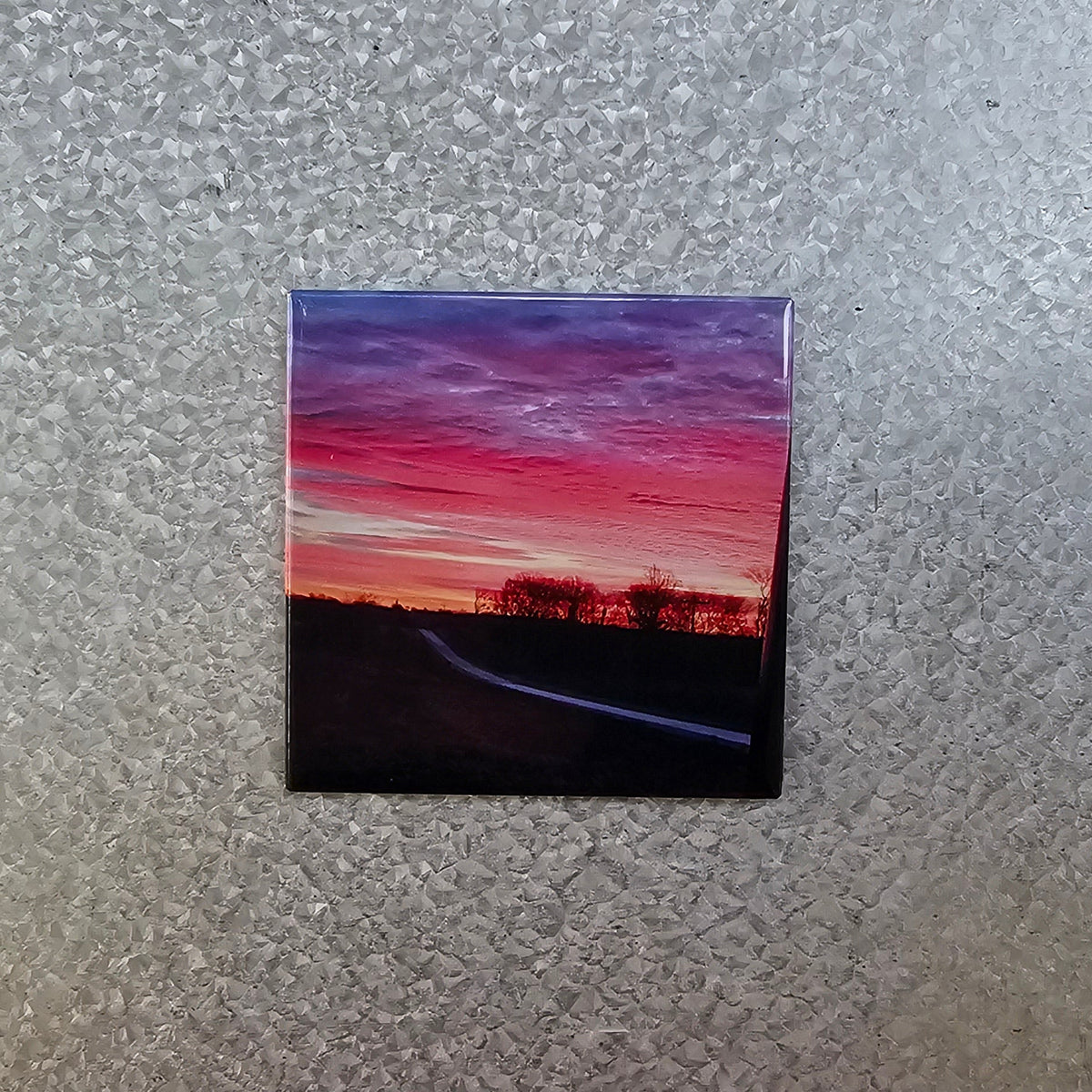 Single 2.5 inch custom photo magnet