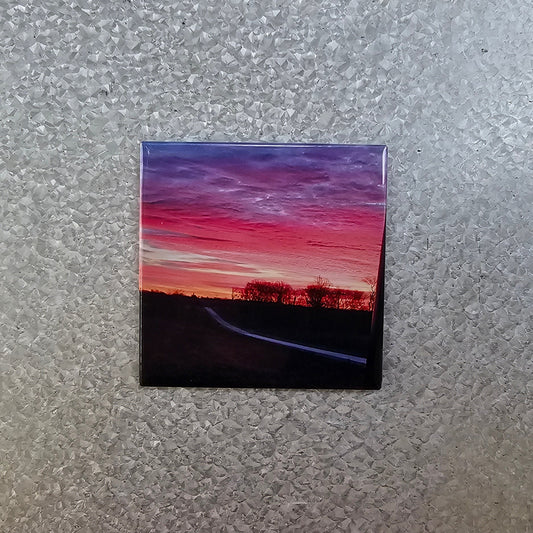 Single 2.5 inch custom photo magnet