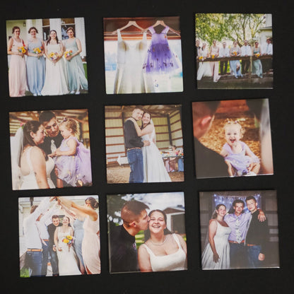 Set of 9 custom photo magnets