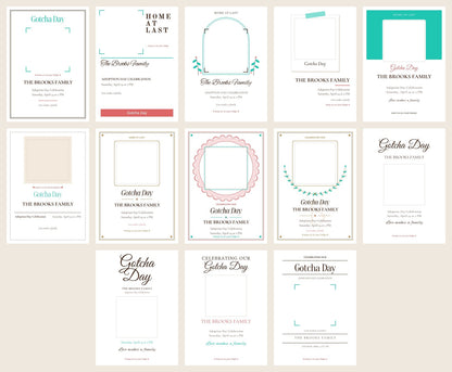 All 13 Gotcha Day card designs to choose from