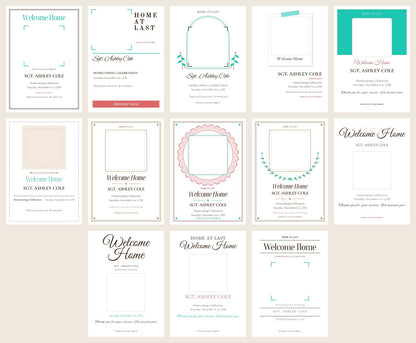 All 13 military homecoming card designs to choose from
