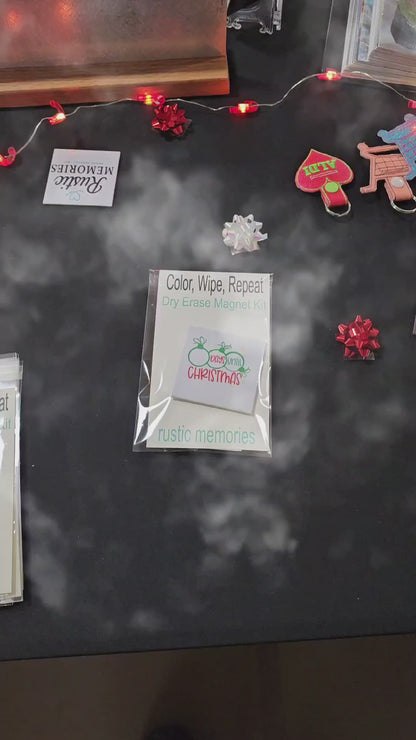 Video of Christmas countdown magnet holiday decor for the fridge